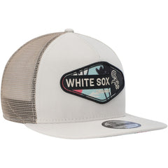 Chicago White Sox New Era Retro Beachin' Patch A-Frame Trucker 9FIFTY Snapback Hat - Natural Hats