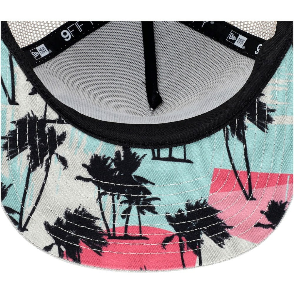 Detroit Tigers New Era Retro Beachin' Patch A-Frame Trucker 9FIFTY Snapback Hat - Natural Hats