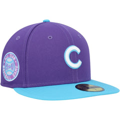 Chicago Cubs New Era Vice 59FIFTY Fitted Hat - Purple Hats
