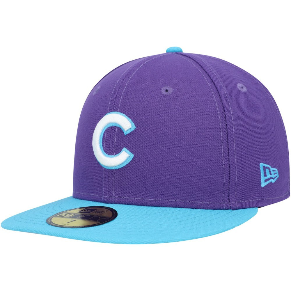 Chicago Cubs New Era Vice 59FIFTY Fitted Hat - Purple Hats