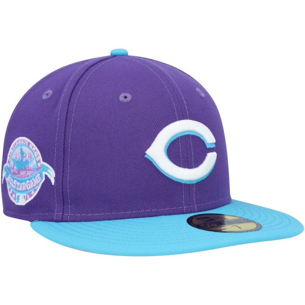 Cincinnati Reds New Era Vice 59FIFTY Fitted Hat - Purple Hats