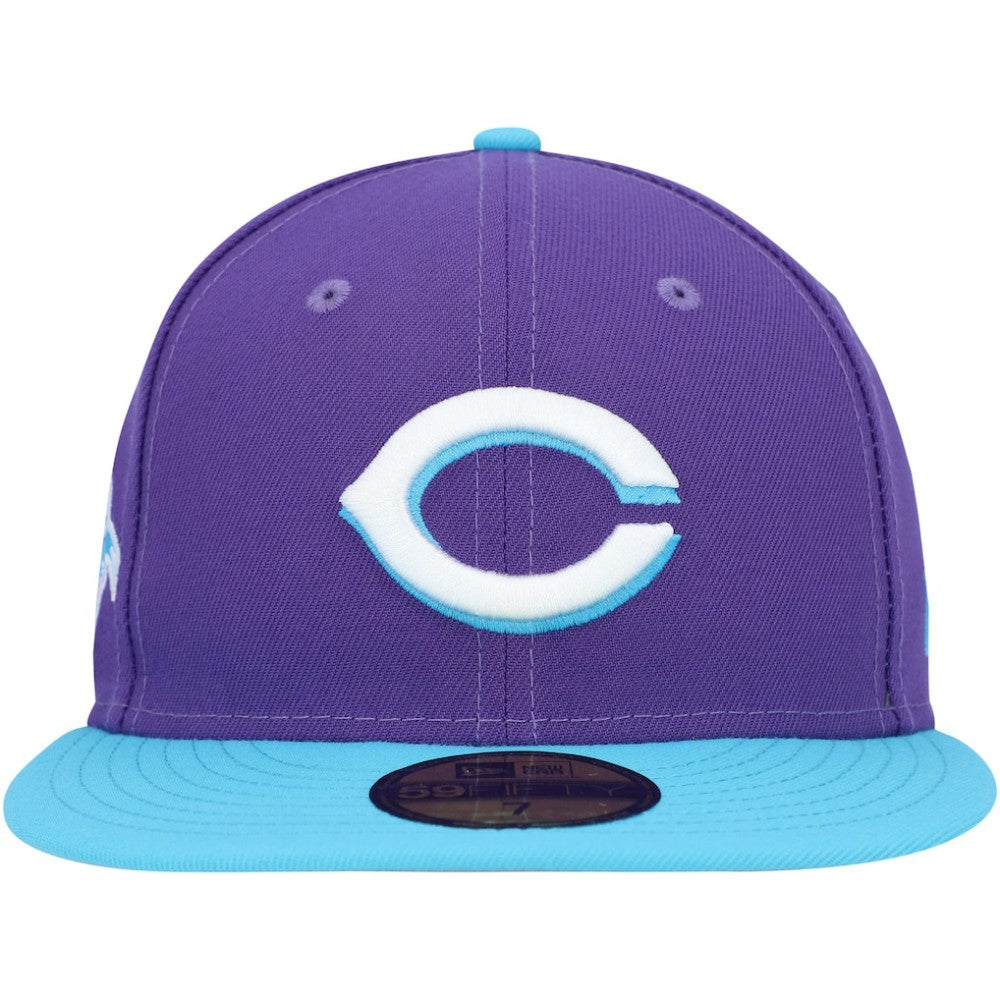 Cincinnati Reds New Era Vice 59FIFTY Fitted Hat - Purple Hats