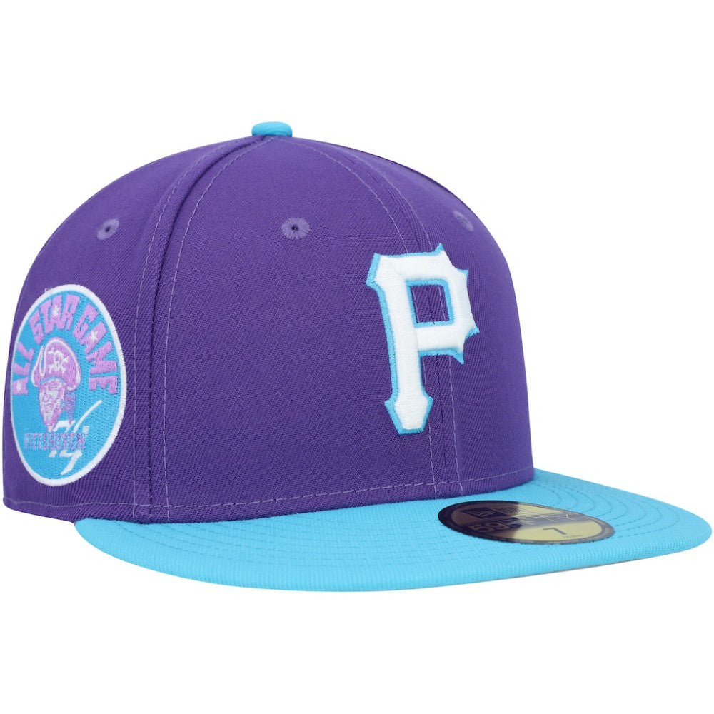 Pittsburgh Pirates New Era Vice 59FIFTY Fitted Hat - Purple Hats