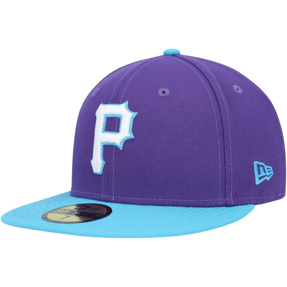 Pittsburgh Pirates New Era Vice 59FIFTY Fitted Hat - Purple Hats