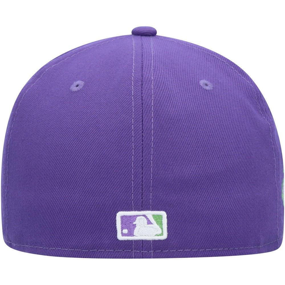 Los Angeles Dodgers New Era Lime Side Patch 59FIFTY Fitted Hat - Purple Hats