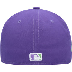 Los Angeles Dodgers New Era Lime Side Patch 59FIFTY Fitted Hat - Purple Hats