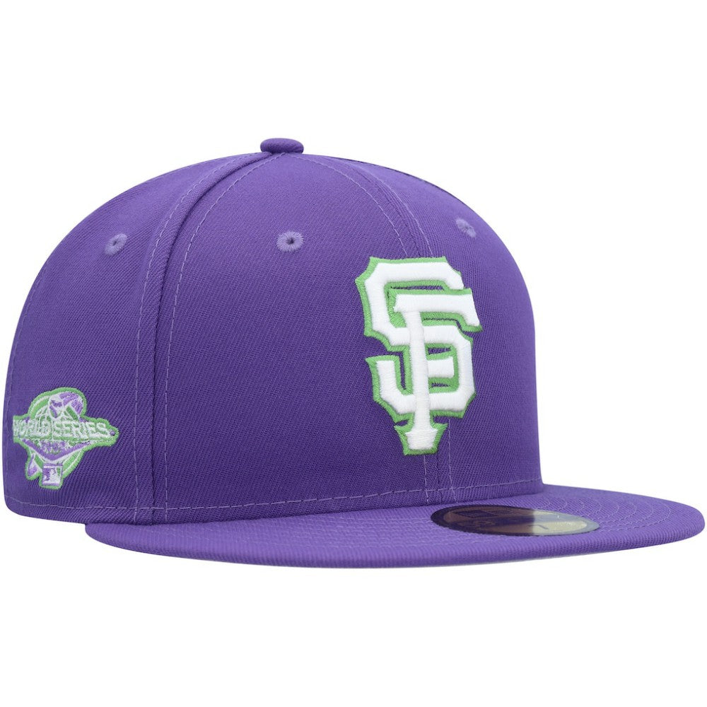 San Francisco Giants New Era Lime Side Patch 59FIFTY Fitted Hat - Purple Hats