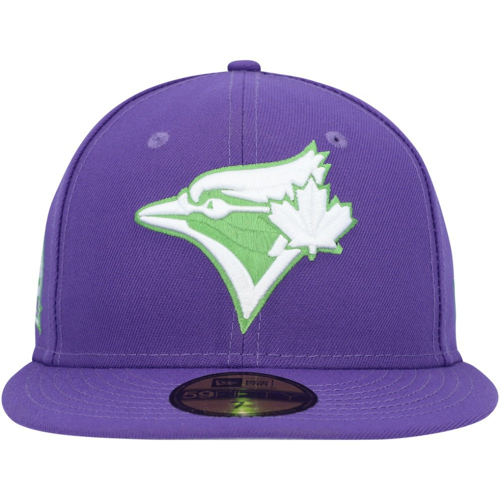 Toronto Blue Jays New Era Lime Side Patch 59FIFTY Fitted Hat - Purple Hats
