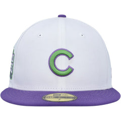 Chicago Cubs New Era  Side Patch 59FIFTY Fitted Hat - White Hats