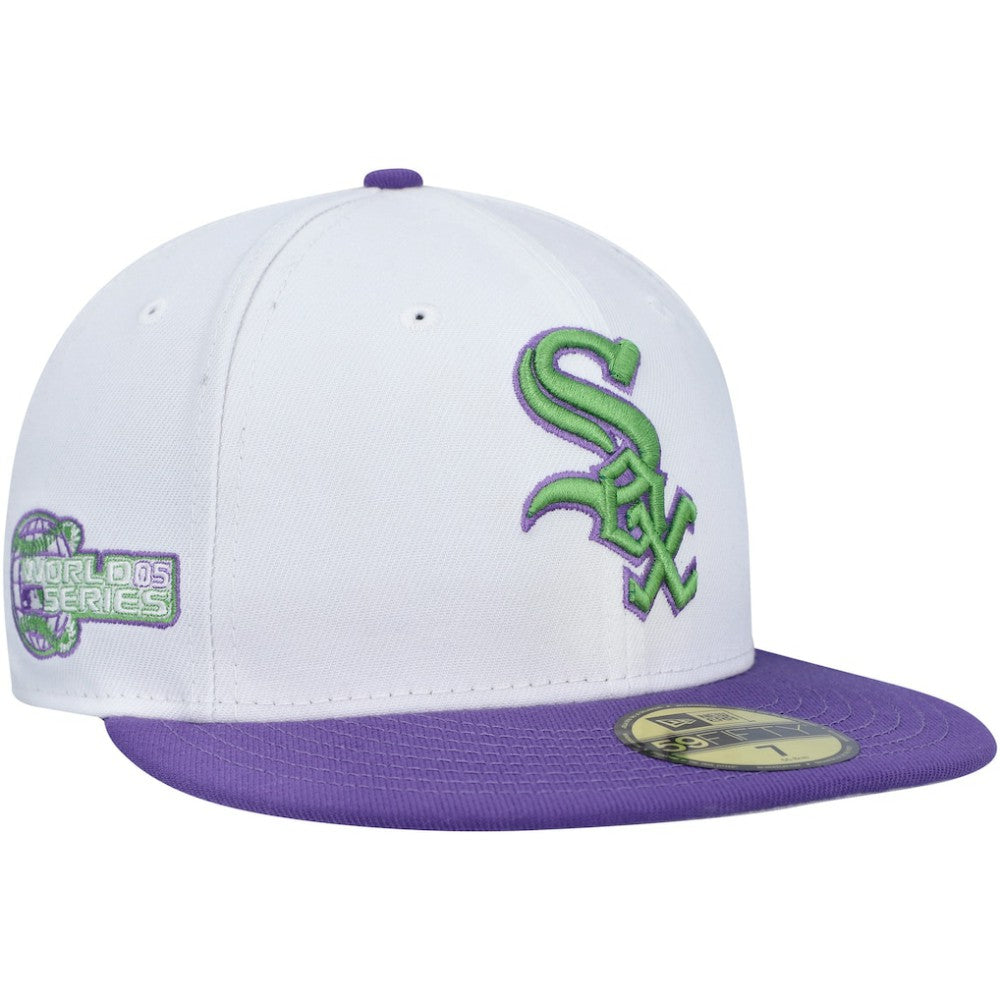 Chicago White Sox New Era  Side Patch 59FIFTY Fitted Hat - White Hats
