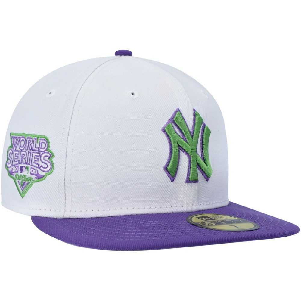 New York Yankees New Era  Side Patch 59FIFTY Fitted Hat - White Hats