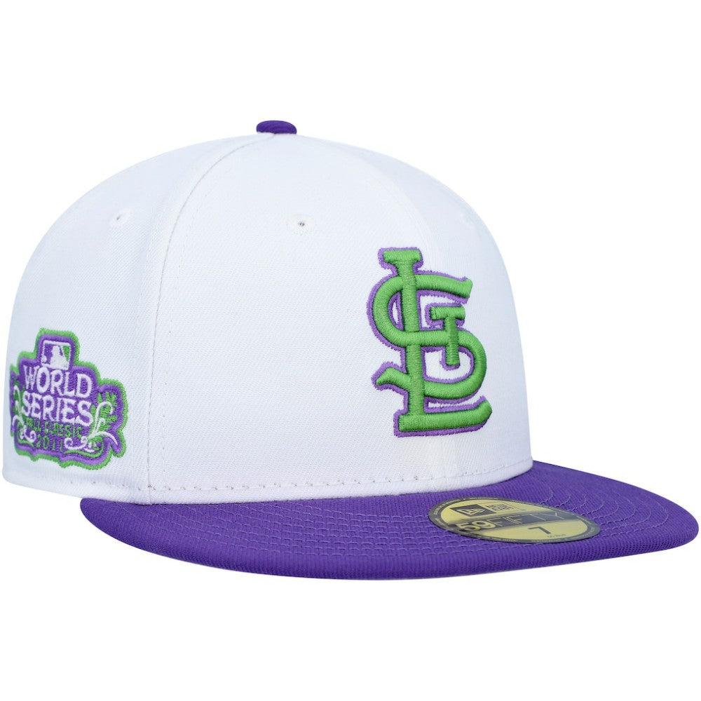St. Louis Cardinals New Era 2011 World Series Side Patch 59FIFTY Fitted Hat - White Hats