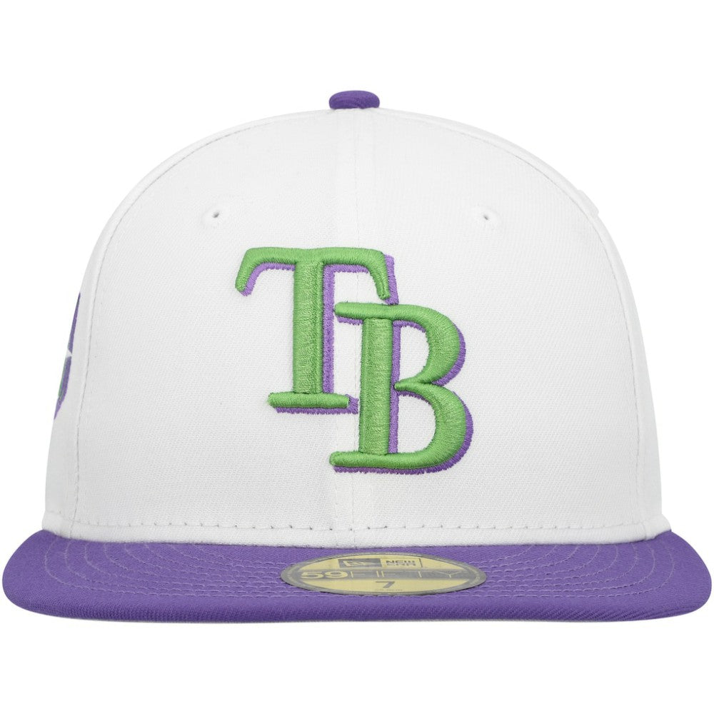 Tampa Bay Rays New Era  Side Patch 59FIFTY Fitted Hat - White Hats
