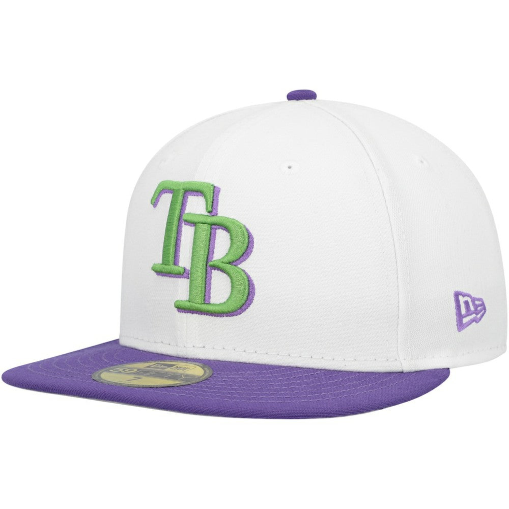 Tampa Bay Rays New Era  Side Patch 59FIFTY Fitted Hat - White Hats