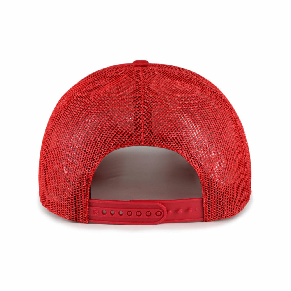 Los Angeles Angels '47 Foam Logo Trucker Adjustable Hat - Red Hats