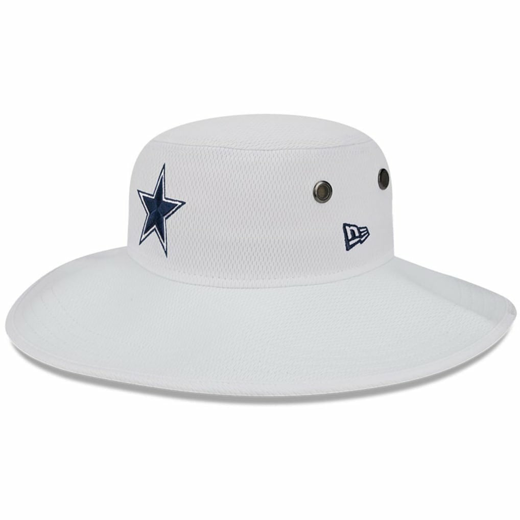 Dallas Cowboys New Era 2023 NFL Training Camp Panama Bucket Hat White