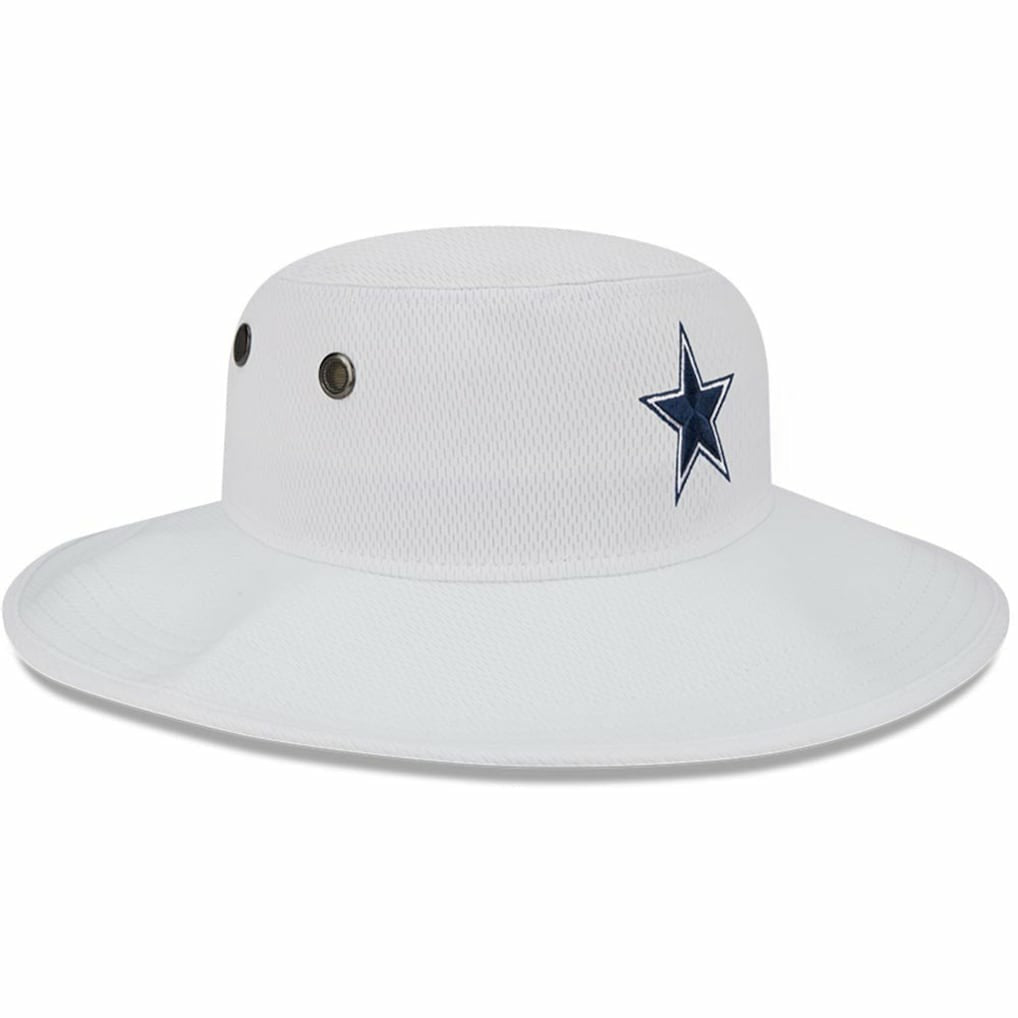 Dallas Cowboys New Era 2023 NFL Training Camp Panama Bucket Hat White