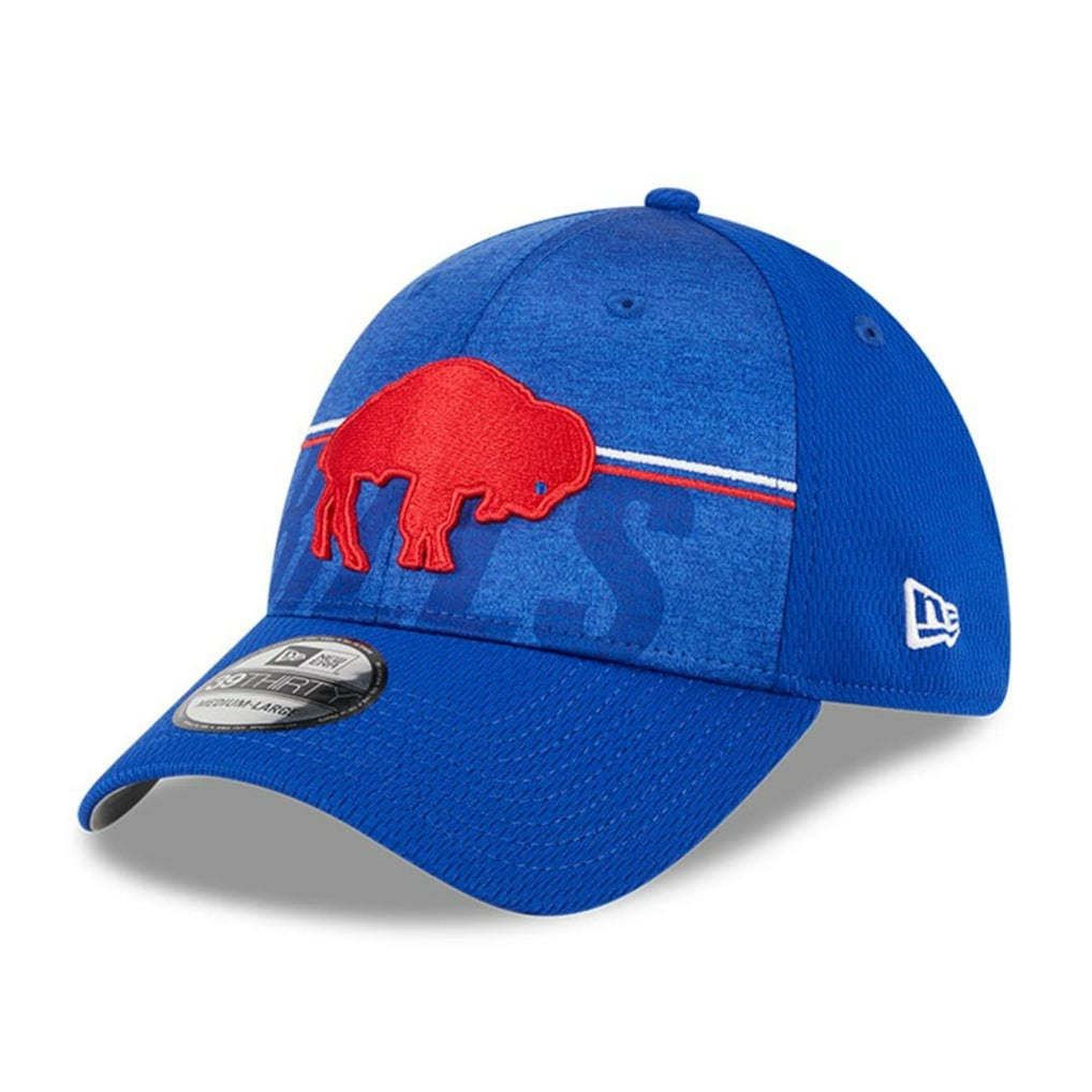 Buffalo Bills New Era 2023 NFL Training Camp Throwback 39THIRTY Flex Hat Royal