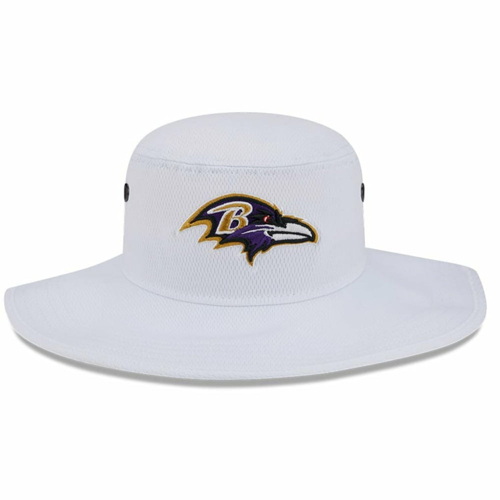 Baltimore Ravens New Era 2023 NFL Training Camp Panama Bucket Hat White