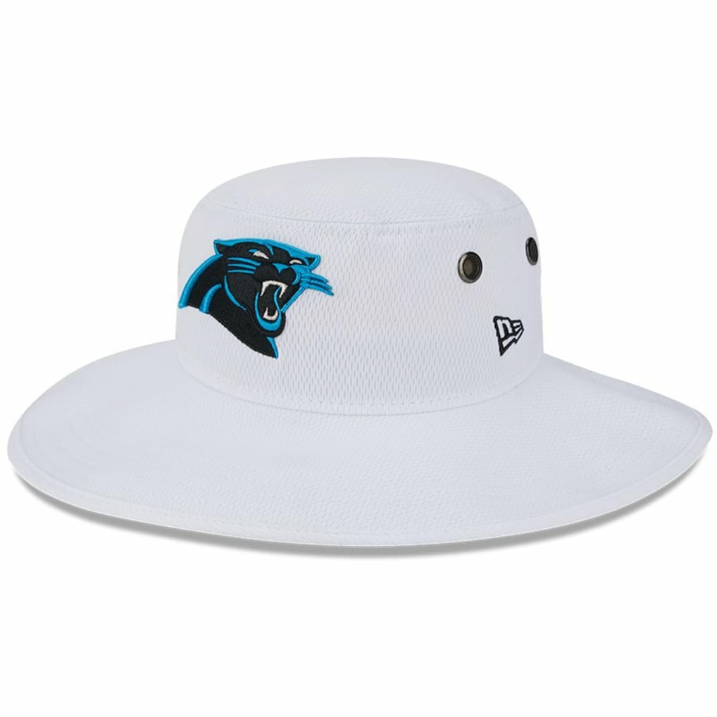 Carolina Panthers New Era 2023 NFL Training Camp Panama Bucket Hat White
