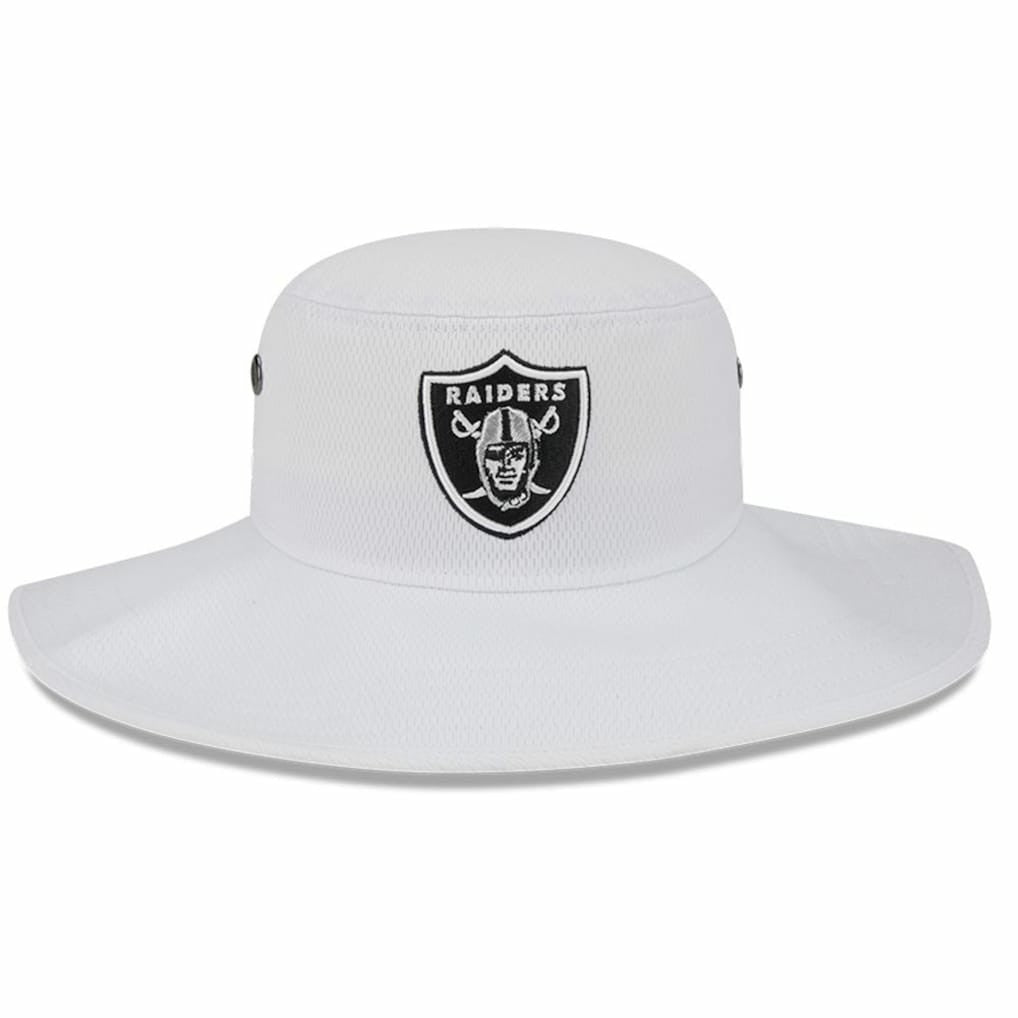 Las Vegas Raiders New Era 2023 NFL Training Camp Panama Bucket Hat White