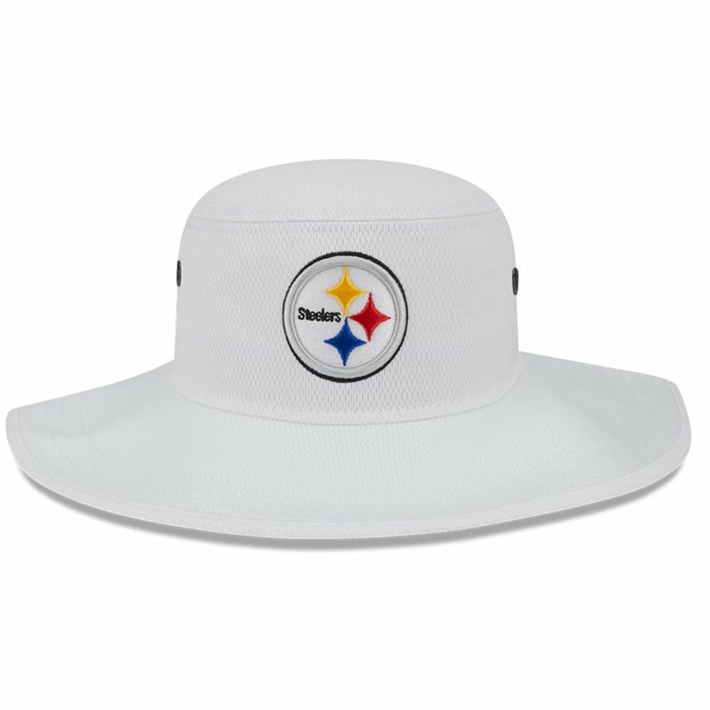 Pittsburgh Steelers New Era 2023 NFL Training Camp Panama Bucket Hat White