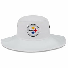 Pittsburgh Steelers New Era 2023 NFL Training Camp Panama Bucket Hat White