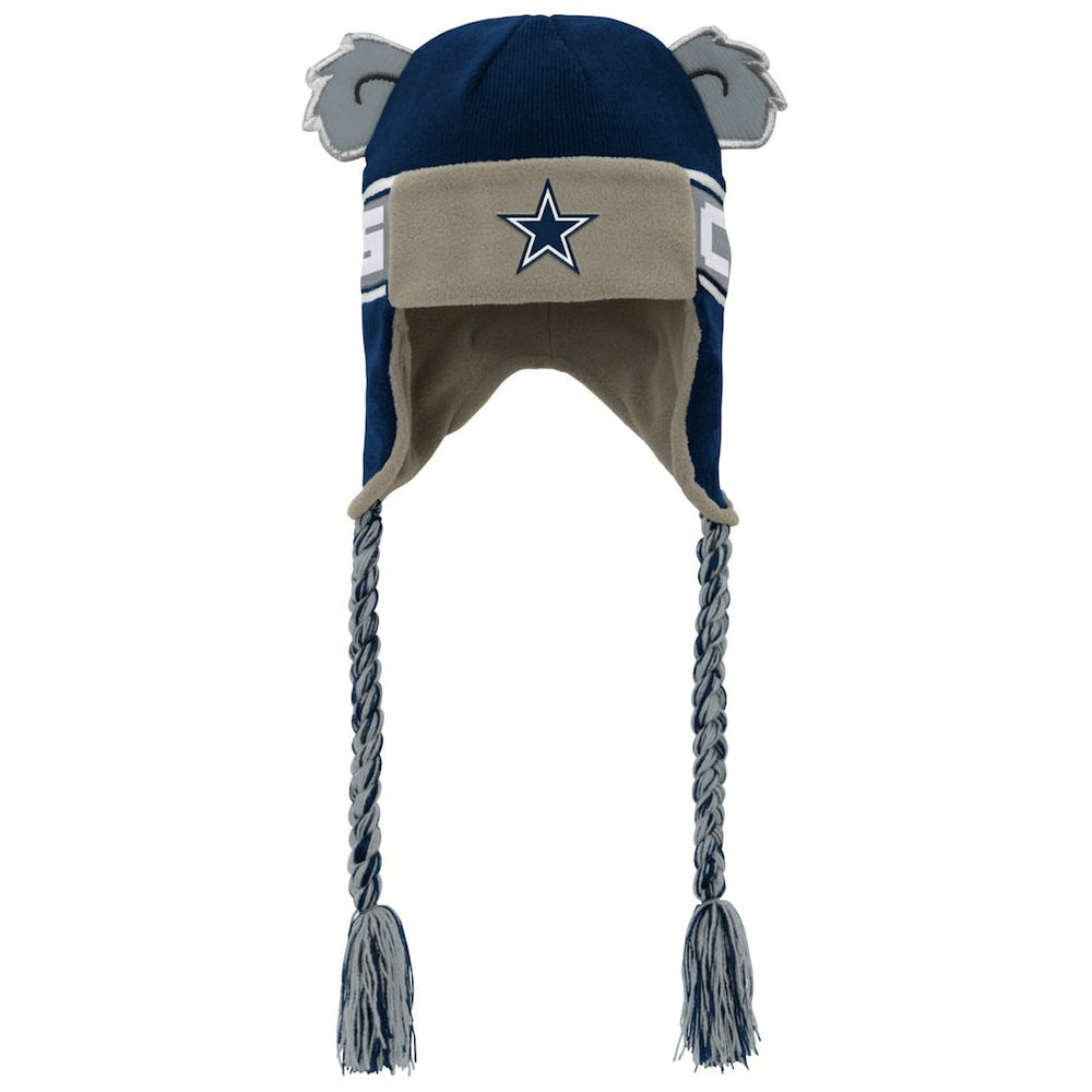 Dallas Cowboys Youth Wordmark Ears Trooper Knit Hat Navy