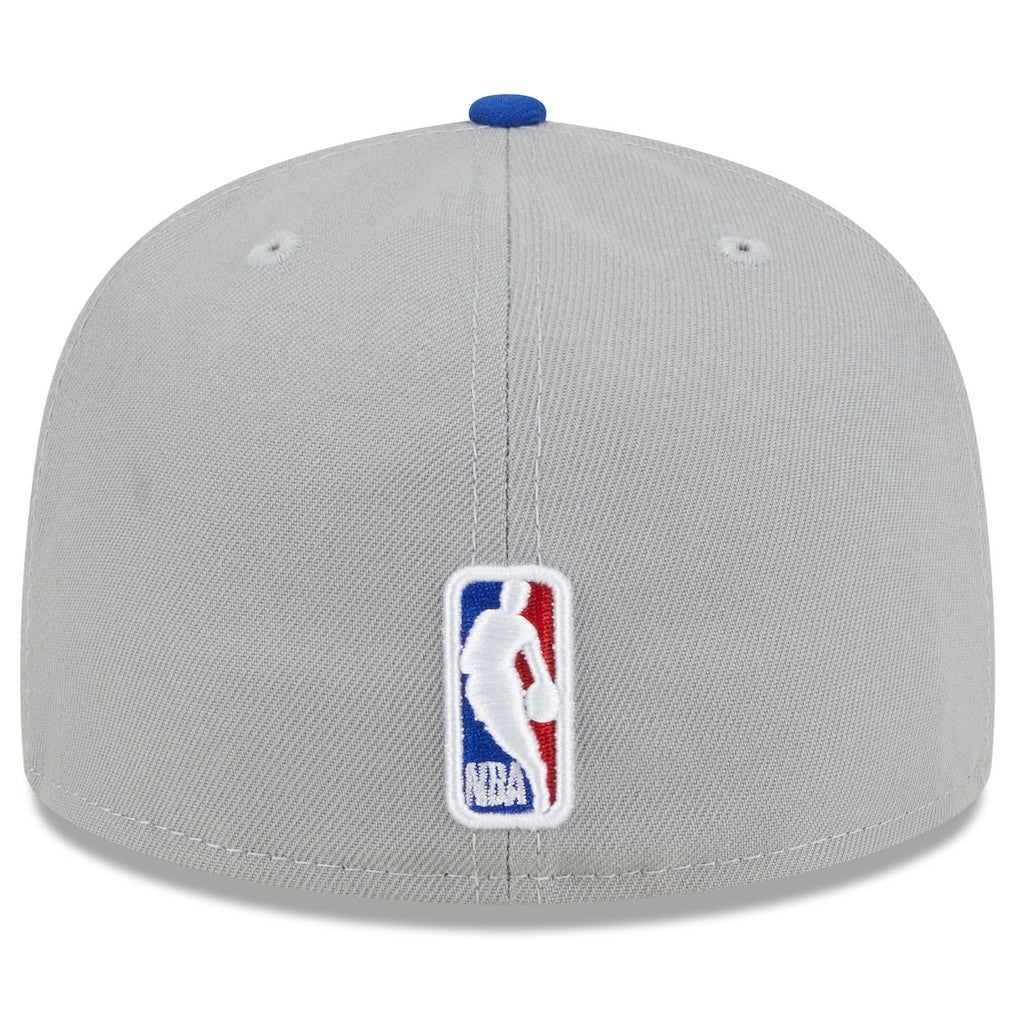 Philadelphia 76ers 2023 NBA Draft Two-Tone 59FIFTY Fitted Hat Gray/Royal