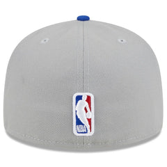 Philadelphia 76ers 2023 NBA Draft Two-Tone 59FIFTY Fitted Hat Gray/Royal