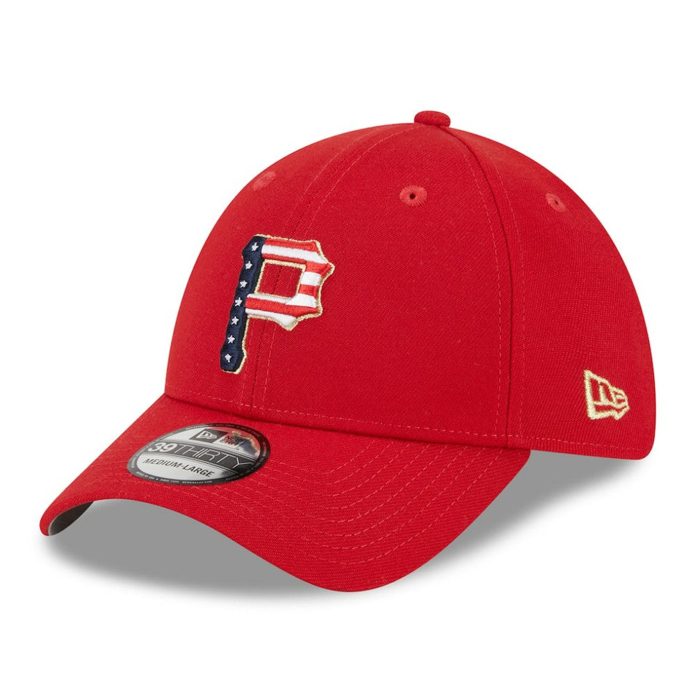 Pittsburgh Pirates New Era 2023 Fourth of July 39THIRTY Flex Hat - Red Hats