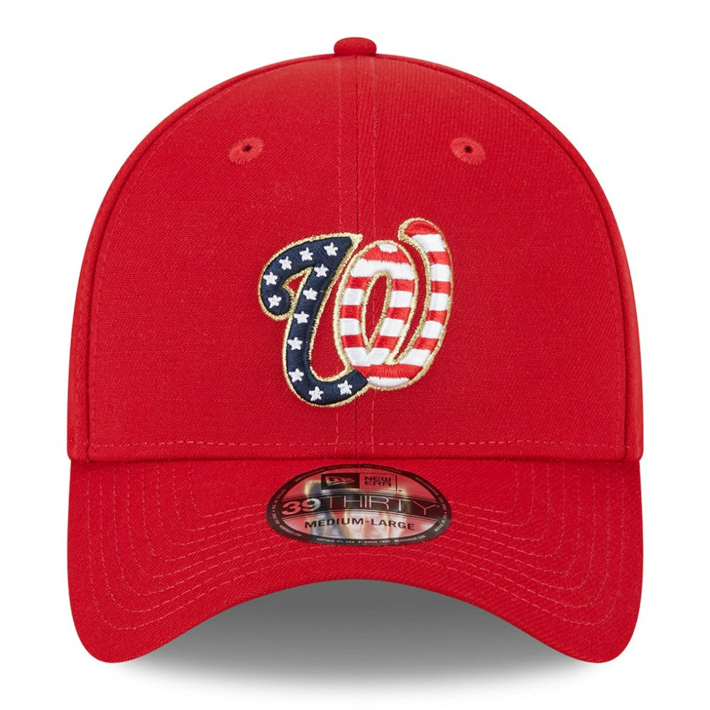 Washington Nationals New Era 2023 Fourth of July 39THIRTY Flex Hat - Red Hats