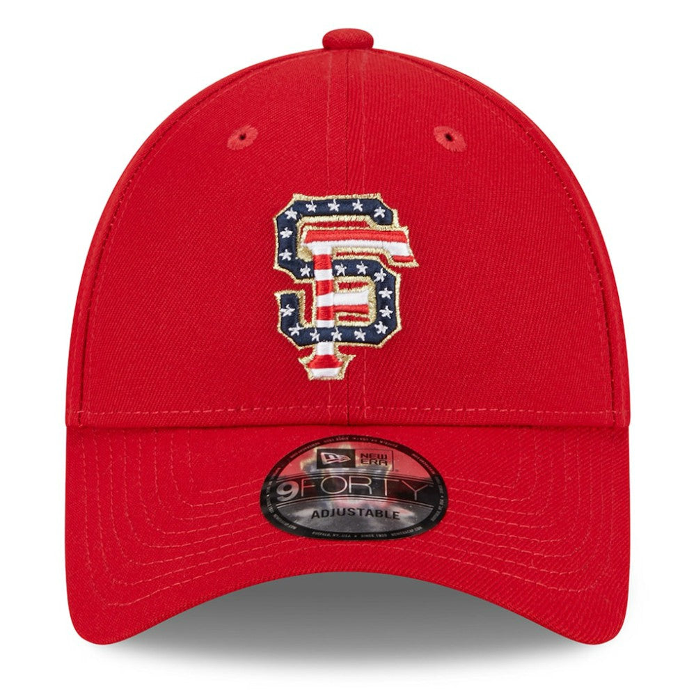 San Francisco Giants New Era 2023 Fourth of July 9FORTY Adjustable Hat - Red Hats
