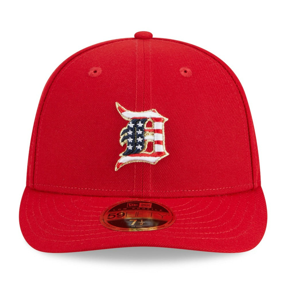 Detroit Tigers New Era 2023 Fourth of July Low Profile 59FIFTY Fitted Hat - Red Hats