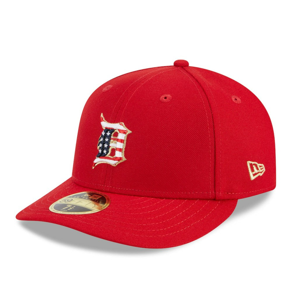 Detroit Tigers New Era 2023 Fourth of July Low Profile 59FIFTY Fitted Hat - Red Hats