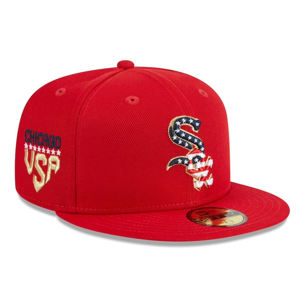 Chicago White Sox New Era 2023 Fourth of July 59FIFTY Fitted Hat - Red Hats