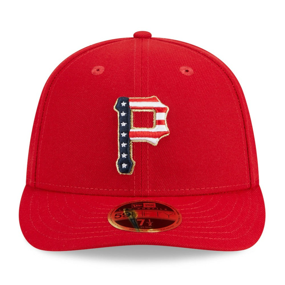 Pittsburgh Pirates New Era 2023 Fourth of July Low Profile 59FIFTY Fitted Hat - Red Hats