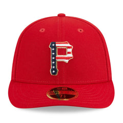 Pittsburgh Pirates New Era 2023 Fourth of July Low Profile 59FIFTY Fitted Hat - Red Hats