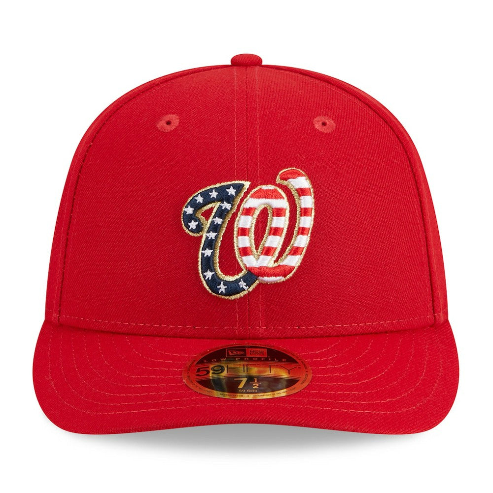 Washington Nationals New Era 2023 Fourth of July Low Profile 59FIFTY Fitted Hat - Red Hats