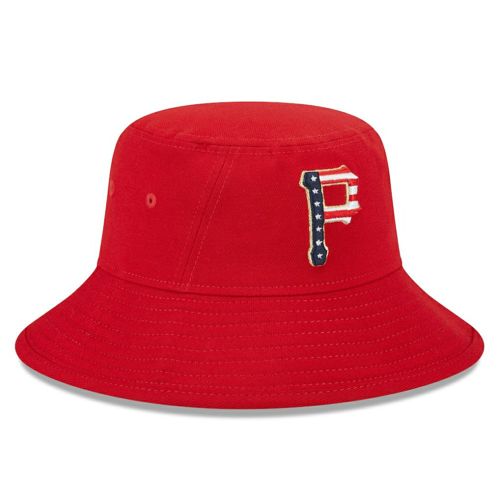 Pittsburgh Pirates New Era 2023 Fourth of July Bucket Hat - Red Hats
