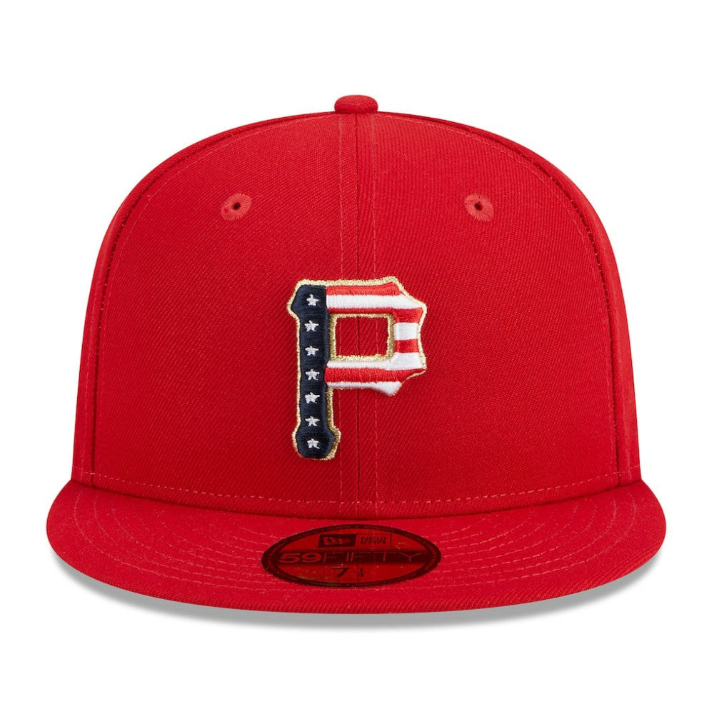 Pittsburgh Pirates New Era 2023 Fourth of July 59FIFTY Fitted Hat - Red Hats