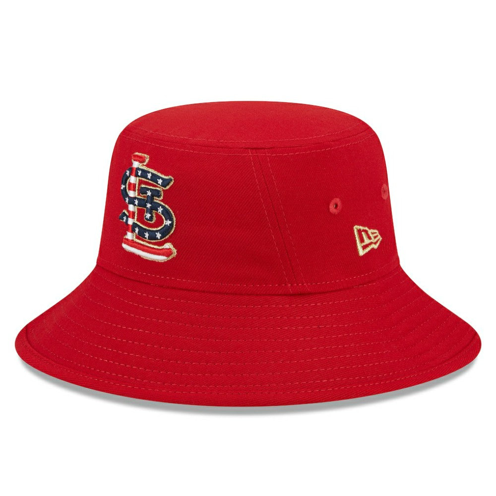 St. Louis Cardinals New Era 2023 Fourth of July Bucket Hat - Red Hats