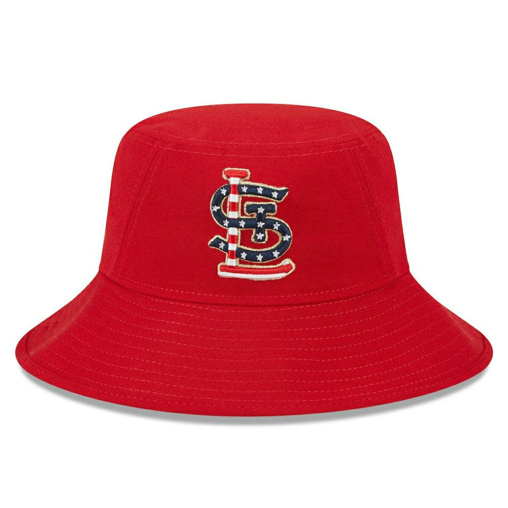 St. Louis Cardinals New Era 2023 Fourth of July Bucket Hat - Red Hats