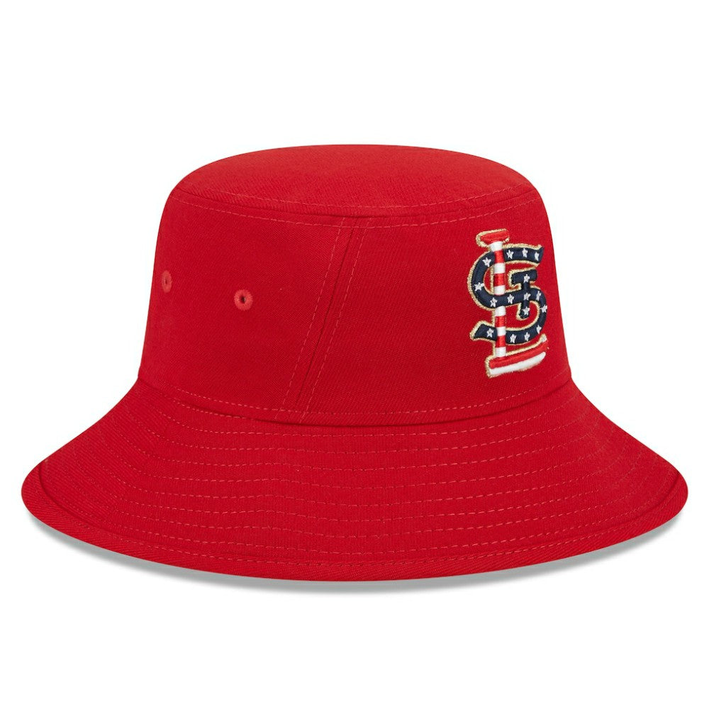 St. Louis Cardinals New Era 2023 Fourth of July Bucket Hat - Red Hats