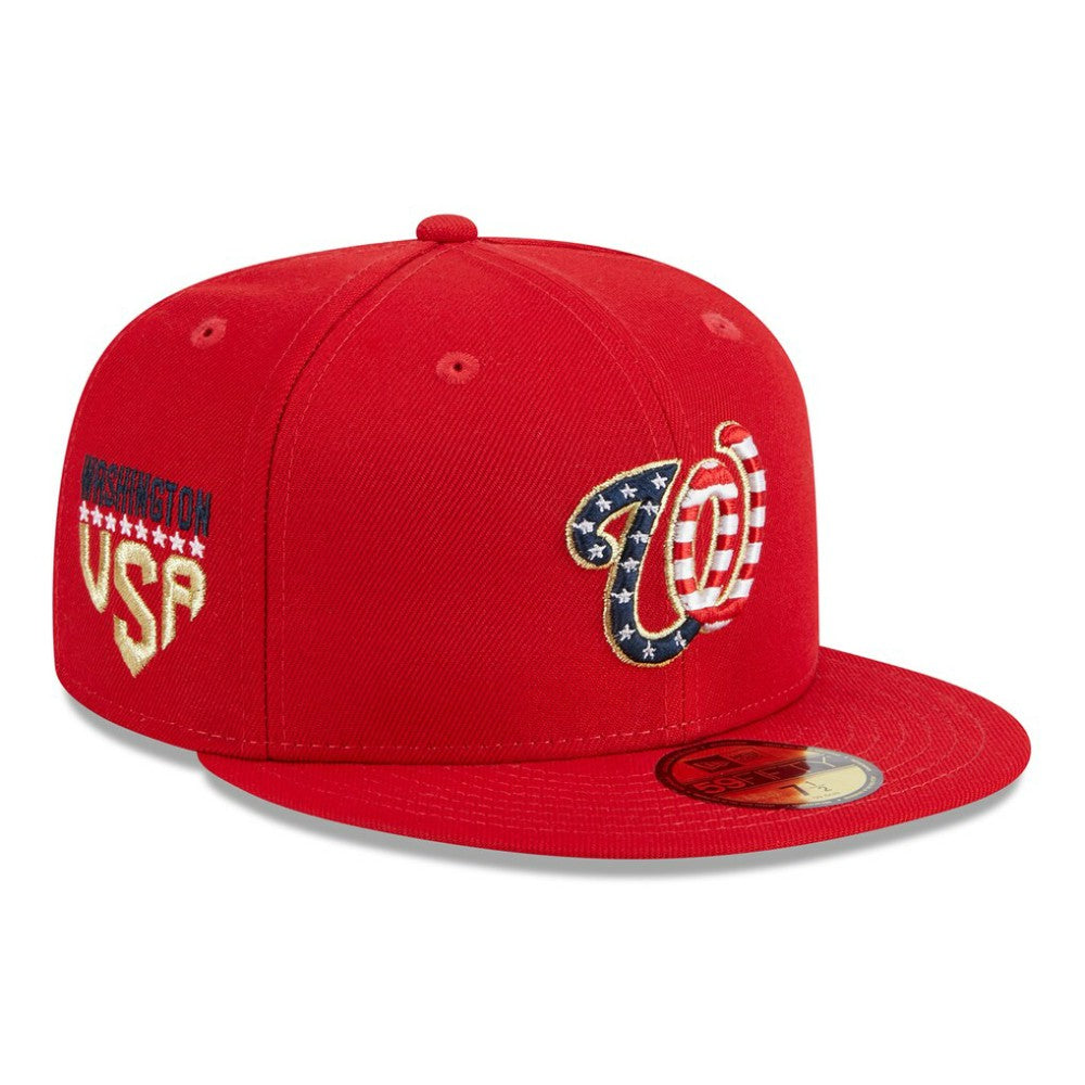 Washington Nationals New Era 2023 Fourth of July 59FIFTY Fitted Hat - Red Hats