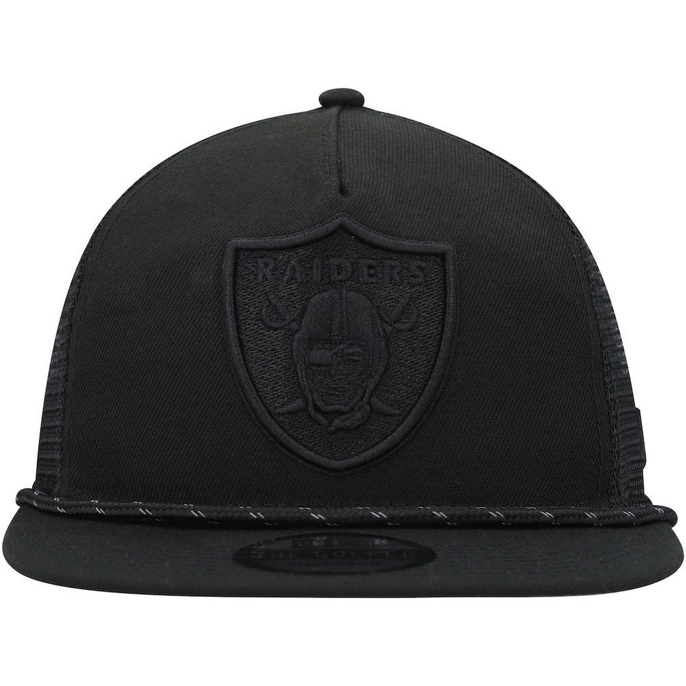 Las Vegas Raiders New Era Illumination Golfer Snapback Trucker Hat Black