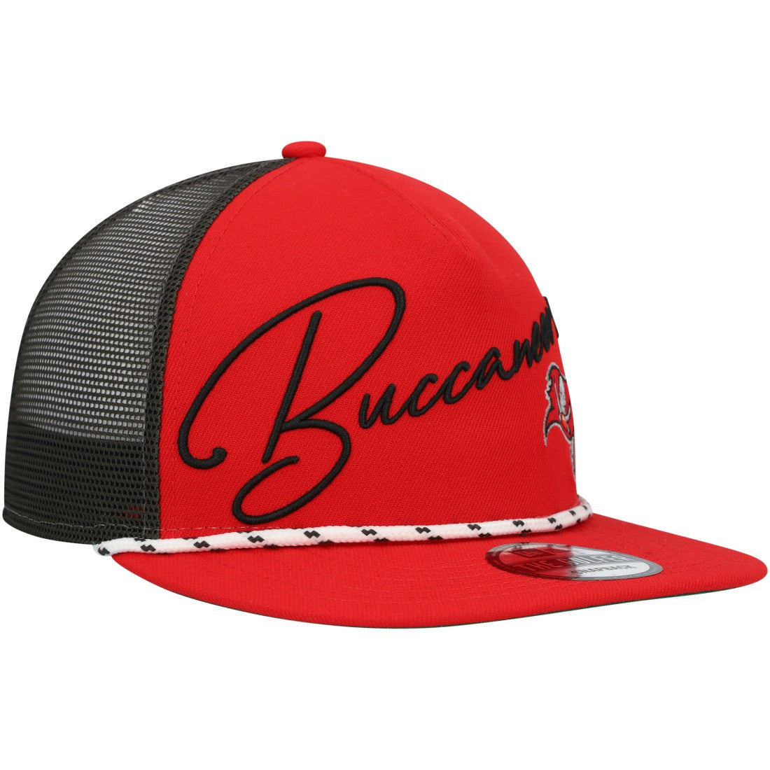 Tampa Bay Buccaneers New Era Script Logo Golfer 9FIFTY Snapback Hat Red