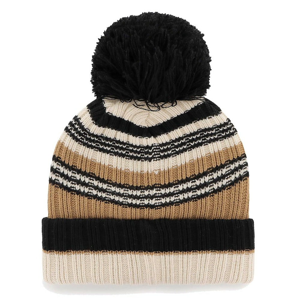 Cleveland Browns '47 Women's Barista Cuffed Knit Hat with Pom Natural