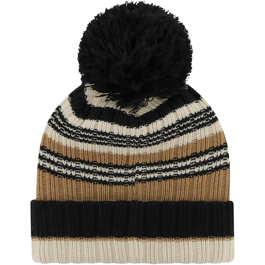 Las Vegas Raiders '47 Women's Barista Cuffed Knit Hat with Pom Natural