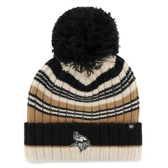 Minnesota Vikings '47 Women's Barista Cuffed Knit Hat with Pom Natural